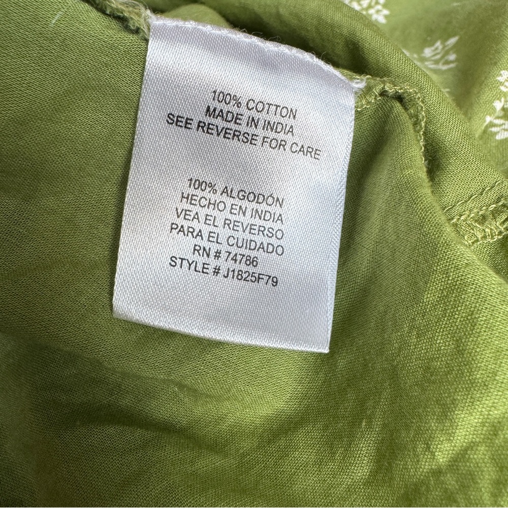 Bila 77 Green Floral Tiered Midi Dress - Boho Cottagecore - XS - Picture 5 of 6